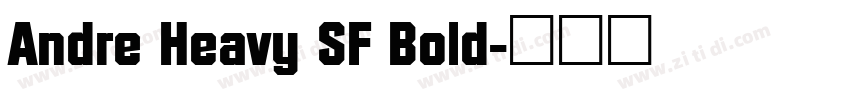 Andre Heavy SF Bold字体转换